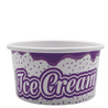 Elegant and stackable ice cream tub with colourful design, crafted for safe direct food contact and available in multiple sizes, perfect for serving a variety of frozen delights.